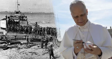 On 81st anniversary of D-Day, one US Navy veteran's son is the first American Pope