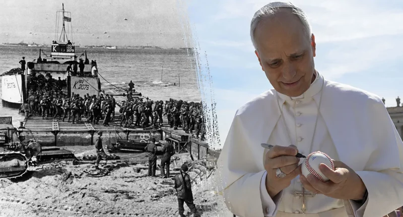 On 81st anniversary of D-Day, one US Navy veteran's son is the first American Pope