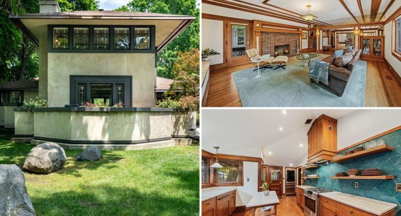 One of Frank Lloyd Wright's earliest homes asks $1.17M