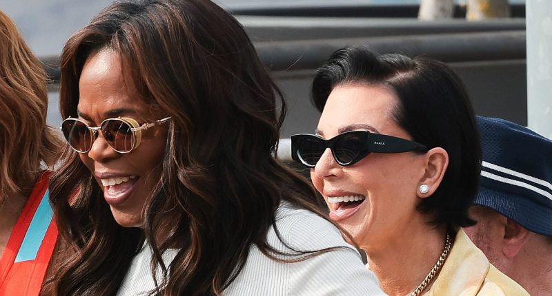 Oprah and Kris Jenner link arms following Bezos-Sanchez wedding bash