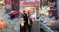 Over 100 looters ransack AutoZone in possible LA street takeover