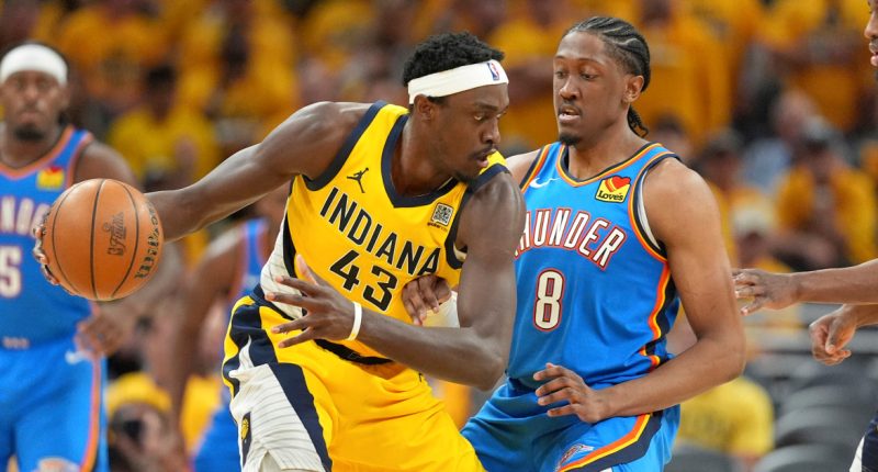 Pacers grab 2-1 series lead in NBA Finals by outplaying Thunder late