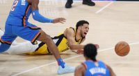 Pacers star Tyrese Haliburton left Game 7 of the NBA Finals with an injury