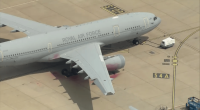 Royal Air Force airplane on tarmac.