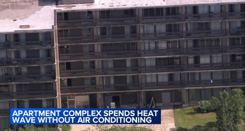 Park Forest, Illinois Autumn Ridge apartments residents going days without air conditioning amid Cook County Extreme Heat Warning