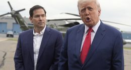 US Secretary of State Marco Rubio (pictured, left) has warned the countries imposing sanctions that they must 'not forget who the real enemy is'