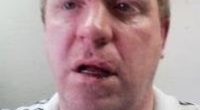 Close-up of a man's face.