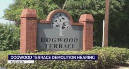 Planned demolition of Dogwood Terrace Apartments subject of public hearing