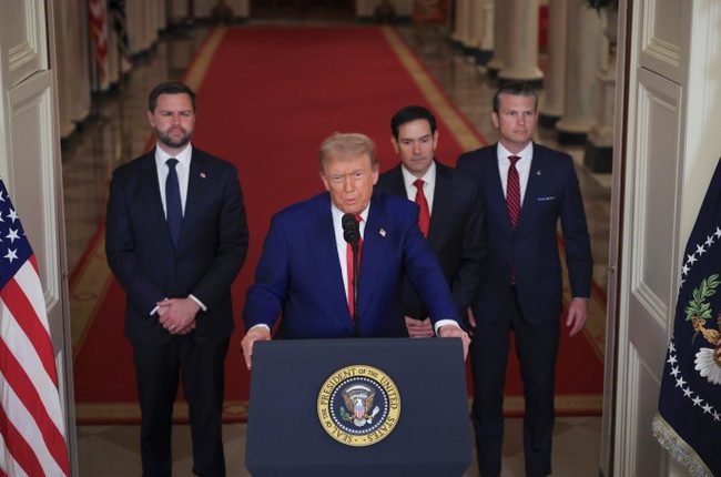 President Trump Addresses the Nation Regarding US Military Strikes Against Iran