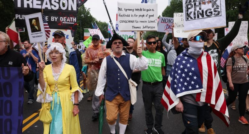 Protesters crowd into streets, parks and plazas at anti-Trump 'No Kings' demonstrations across US