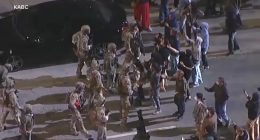 Protests erupt over Immigration and Customs Enforcement raids in Los Angeles, California