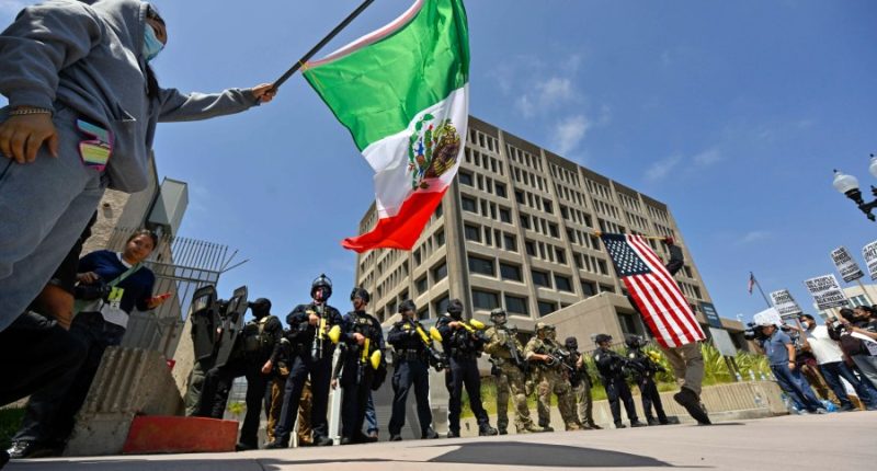 Protests over immigration raids are popping up across the US with more planned