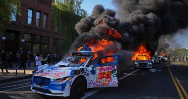 Protests turn violent in LA after Trump deploys hundreds of National Guard troops