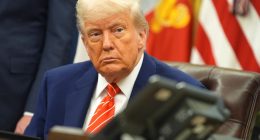 President Donald Trump in the Oval Office.