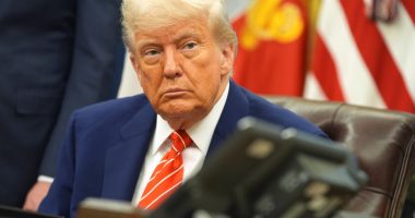 President Donald Trump in the Oval Office.