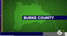 Rabid fox located in Burke County