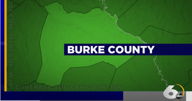 Rabid fox located in Burke County