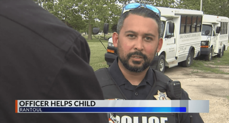 Rantoul Police officer goes into 'dad-mode' to help bring child home