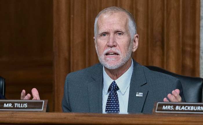 Republican Sen. Thom Tillis of North Carolina won't run in 2026 after opposing Trump's bill