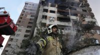 Residential building damaged in Israeli attack on Tehran