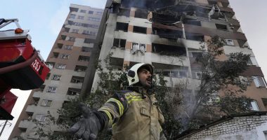 Residential building damaged in Israeli attack on Tehran
