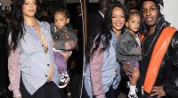 Rihanna and son Riot support A$AP Rocky at rapper's runway show during Paris Fashion Week