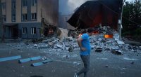 Russian drone and missile attacks kill 2 and wound 13 in Ukraine