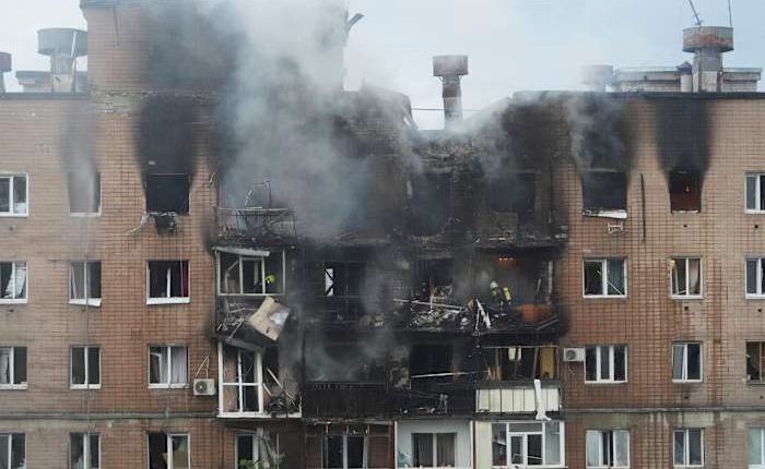 Russian drones and missiles target Ukraine's eastern city of Kharkiv, killing 3, officials say