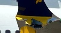 Ryanair jet from UK crashes into barrier on runway at Greek airport