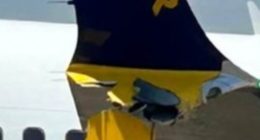 Ryanair jet from UK crashes into barrier on runway at Greek airport
