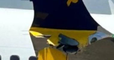 Ryanair jet from UK crashes into barrier on runway at Greek airport