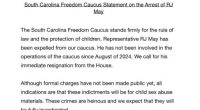 SC State Rep. indicted for distributing Child Sexual Abuse material