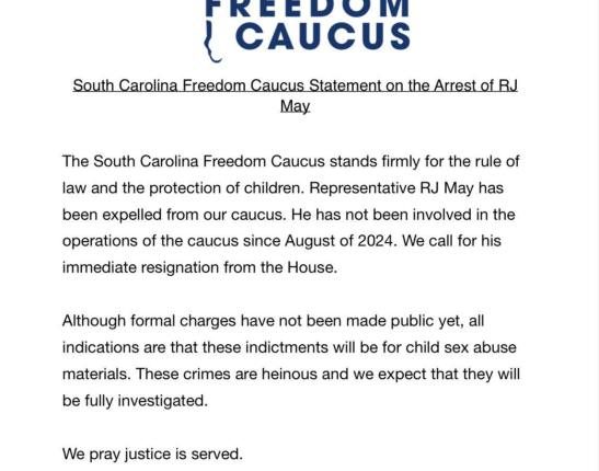 SC State Rep. indicted for distributing Child Sexual Abuse material