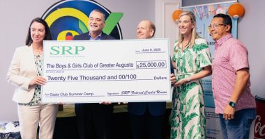 SRP presents to $25,000 to Boys & Girls Club