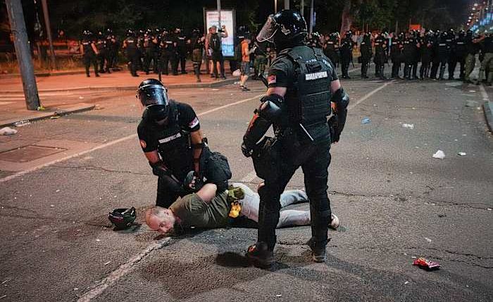 Serbia's populist president announces more arrests after a massive anti-government protest