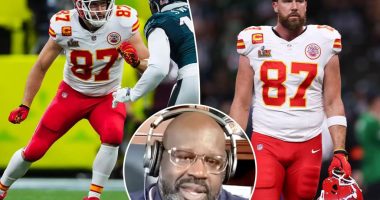 Shaq unloads on Chiefs over Travis Kelce gameplan in Super Bowl dud