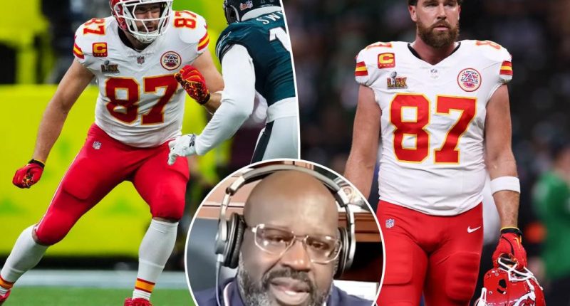 Shaq unloads on Chiefs over Travis Kelce gameplan in Super Bowl dud