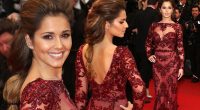 Sheer beauty: Cheryl Cole looks marvellous in maroon at premiere of Jimmy P (Psychotherapy Of A Plains Indian)