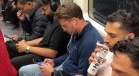 TikTok user annibaxter's clip went viral after she showed seats on the Tube being taken up by men while women around them had to stand