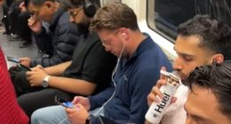 TikTok user annibaxter's clip went viral after she showed seats on the Tube being taken up by men while women around them had to stand