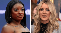 Simone Biles rails against ‘sore loser’ conservative activist over trans athletes