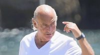 Sir Philip Green displays his slimmed down frame at the Hotel Eden Roc