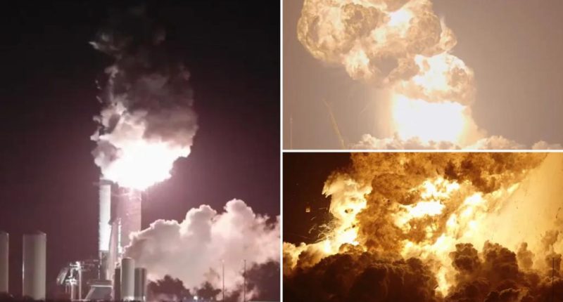 SpaceX Starship explodes into massive fireball during test at Starbase Texas facility