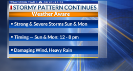 Storm Team 3: Weather Aware Sunday & Monday