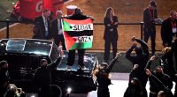 Super Bowl halftime performer charged for running on field with ‘Sudan and Free Gaza’ flag