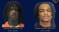 Suspects accused of shooting at officer's patrol car during pursuit in Waycross