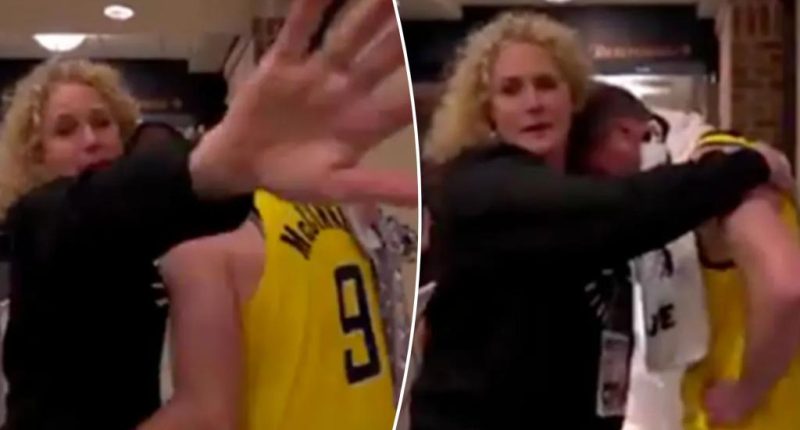 TJ McConnell's mom has tense moment with ESPN crew at NBA Finals
