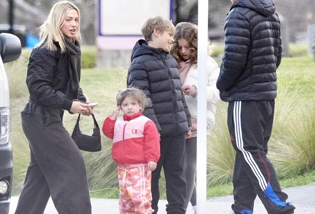 Tammy Hembrow (pictured) has been spotted putting on a brave face in New Zealand with her family in the wake of her marriage breakdown with Matt Zukowski