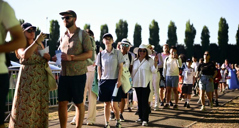 Tennis fans told NOT to travel to Wimbledon with queue 'at capacity'