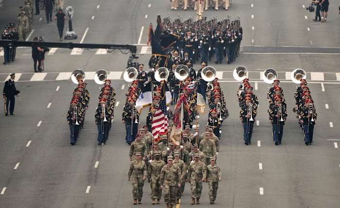 The Army turns 250. Trump turns 79. Cue funnel cakes, festive bling, military might — and protest